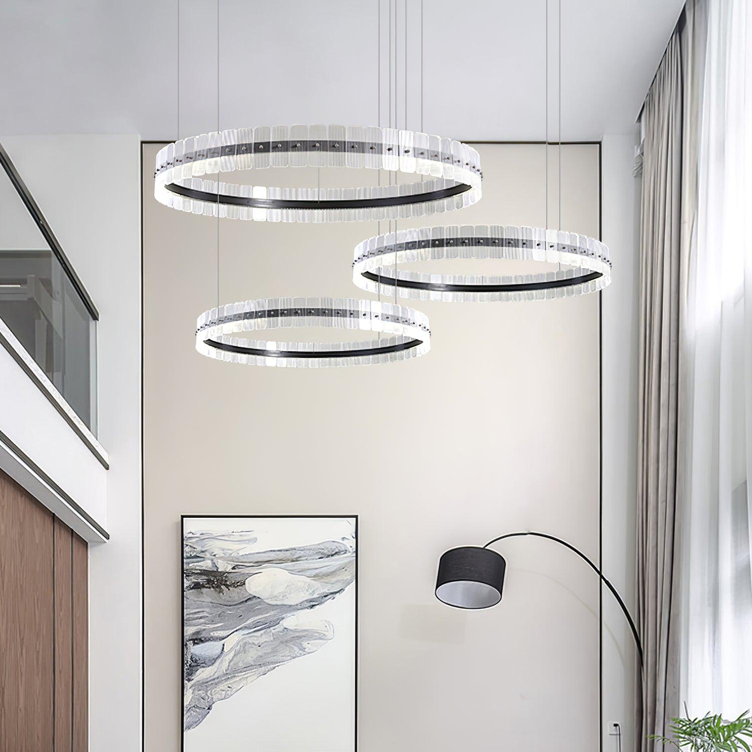 Lustra Kronleuchter Saturno LED mit Blöcken-Letslighting