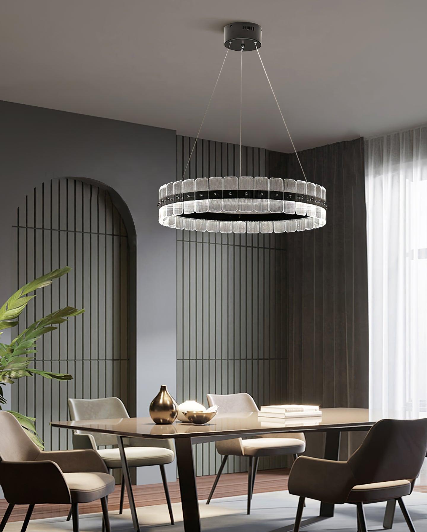 Lustra Kronleuchter Saturno LED mit Blöcken-Letslighting