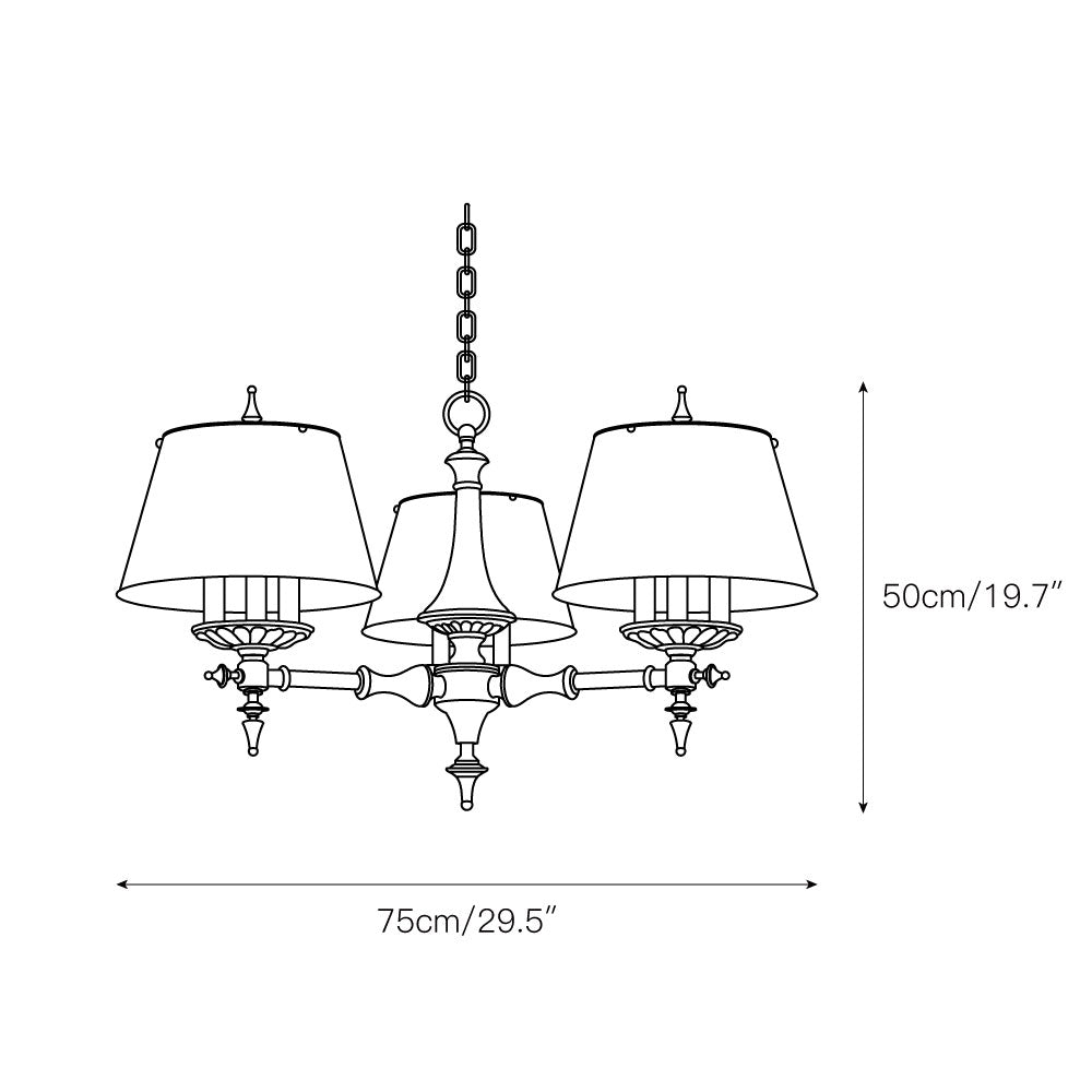 Comarion Vintage Traditioneller Kronleuchter-Letslighting