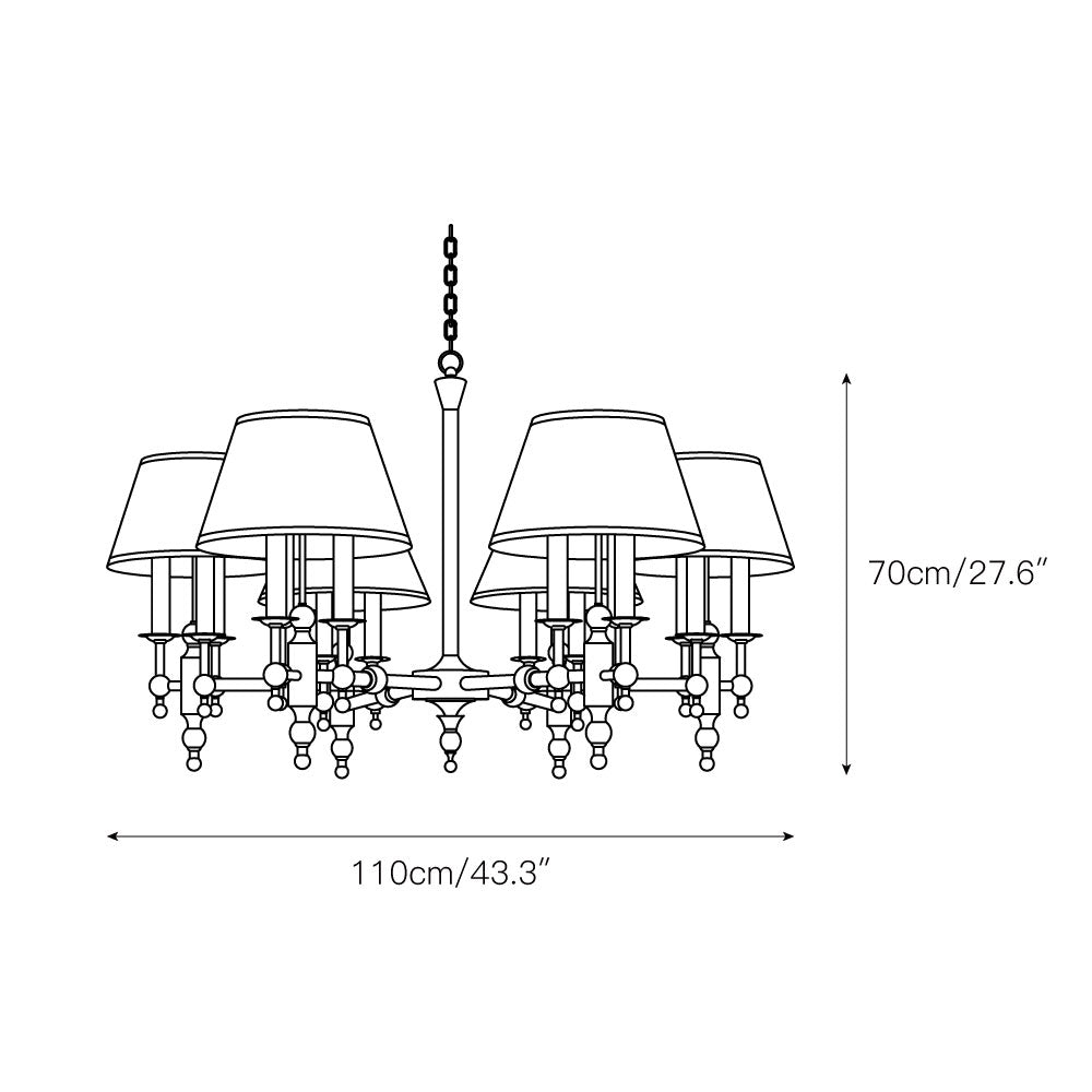 Comarion Vintage Traditioneller Kronleuchter-Letslighting