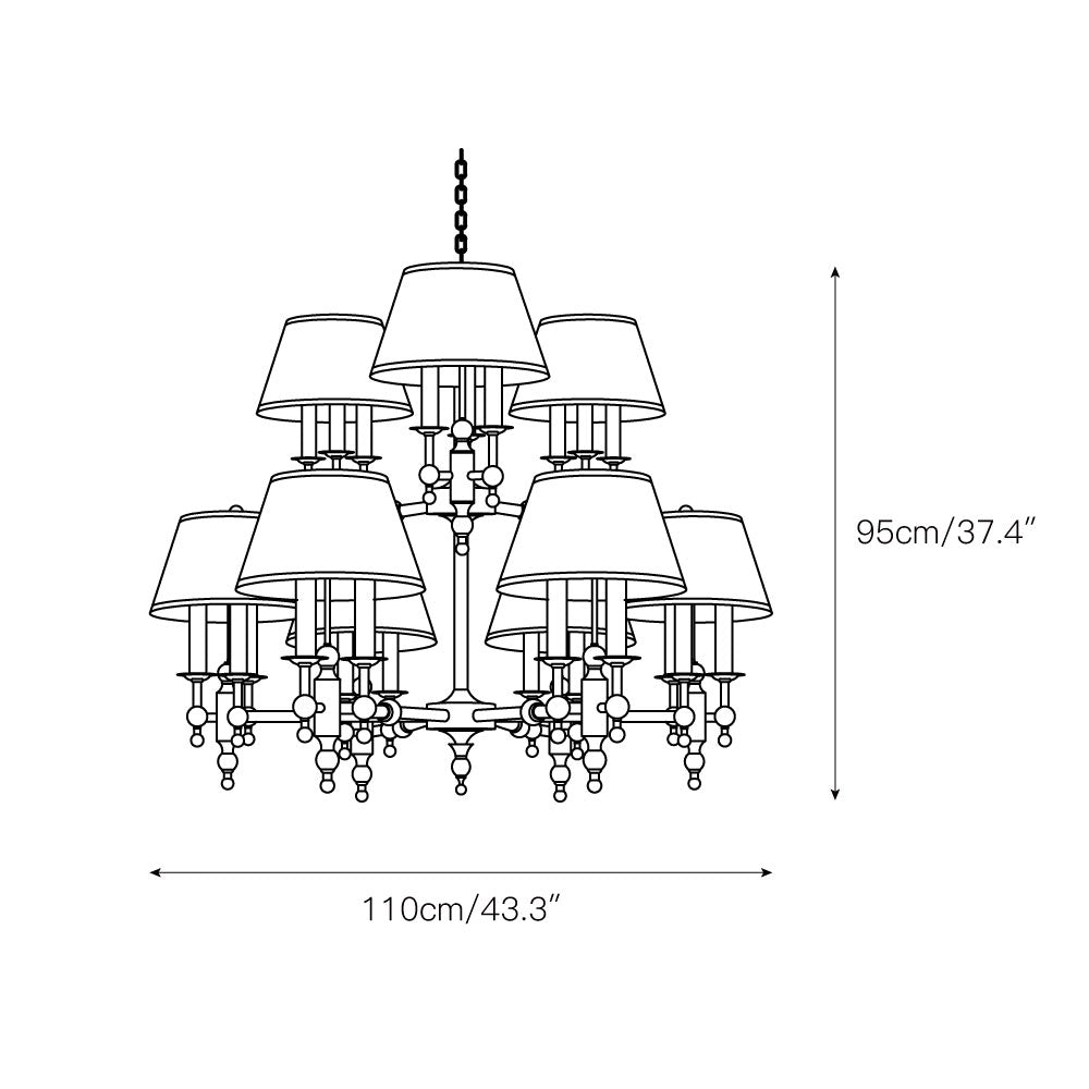 Comarion Vintage Traditioneller Kronleuchter-Letslighting