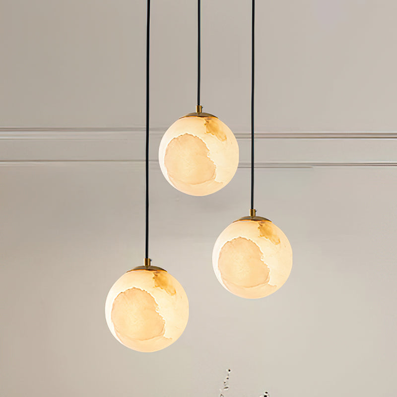 Uphaara Modern Minimalist Alabaster Pendant Light - Letslighting