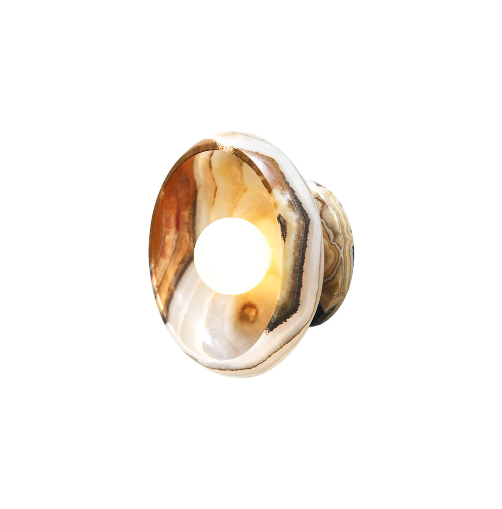 Piedra Modern Minimalist Marble Glass Wall Lamp - Letslighting