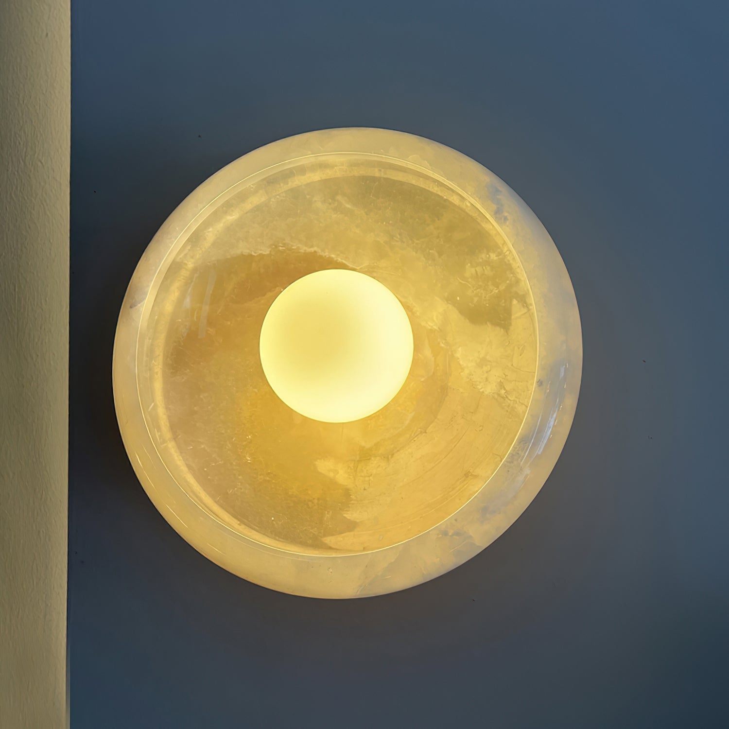 Onvix Wandleuchte aus Natur-Onyx-Letslighting