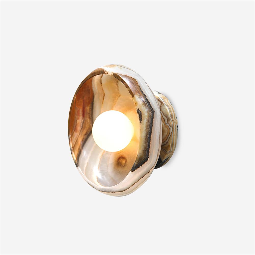 Onvix Wandleuchte aus Natur-Onyx-Letslighting