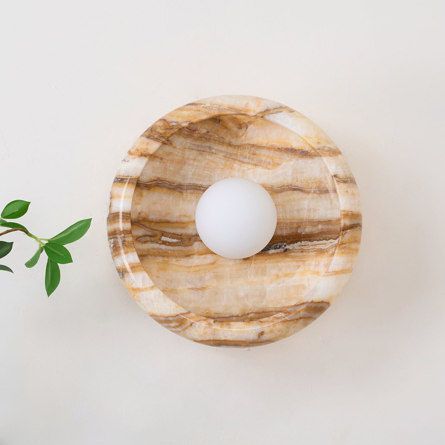 Onvix Wandleuchte aus Natur-Onyx-Letslighting