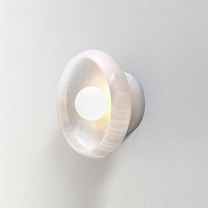 Onvix Wandleuchte aus Natur-Onyx-Letslighting