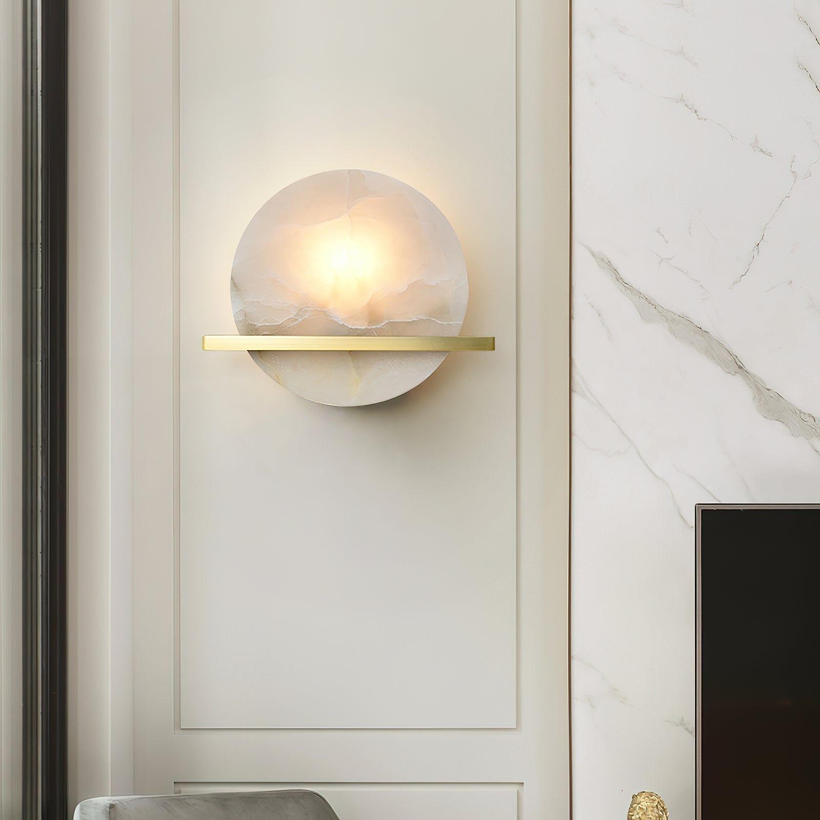 Vatalisra Modern Minimalist Alabaster Wall Lamp - Letslighting