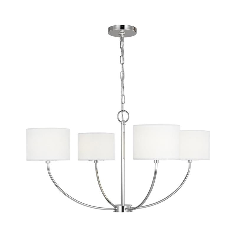 Mycaren Industrieller Vintage Kronleuchter aus Messing mit Stoffbezug-Letslighting