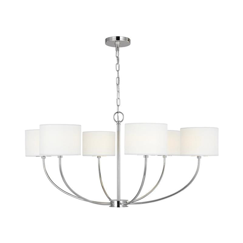 Mycaren Industrieller Vintage Kronleuchter aus Messing mit Stoffbezug-Letslighting