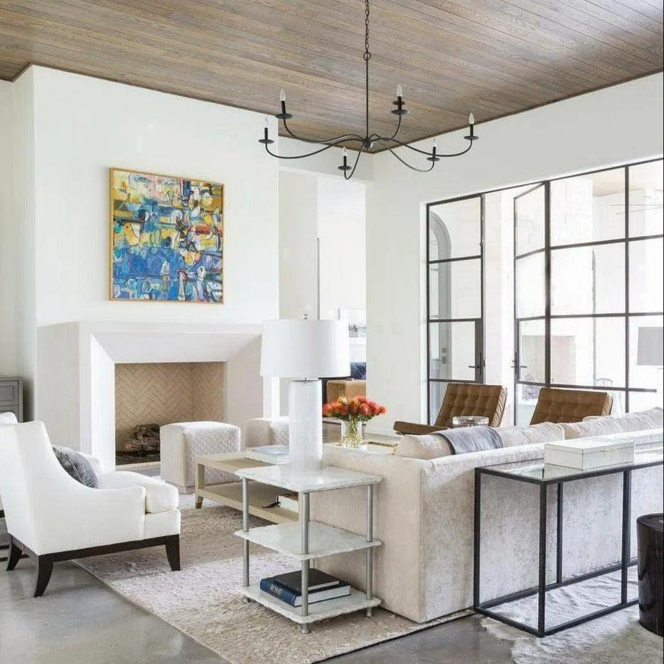 Alfred Kronleuchter im Kerzenstil im Landhausstil