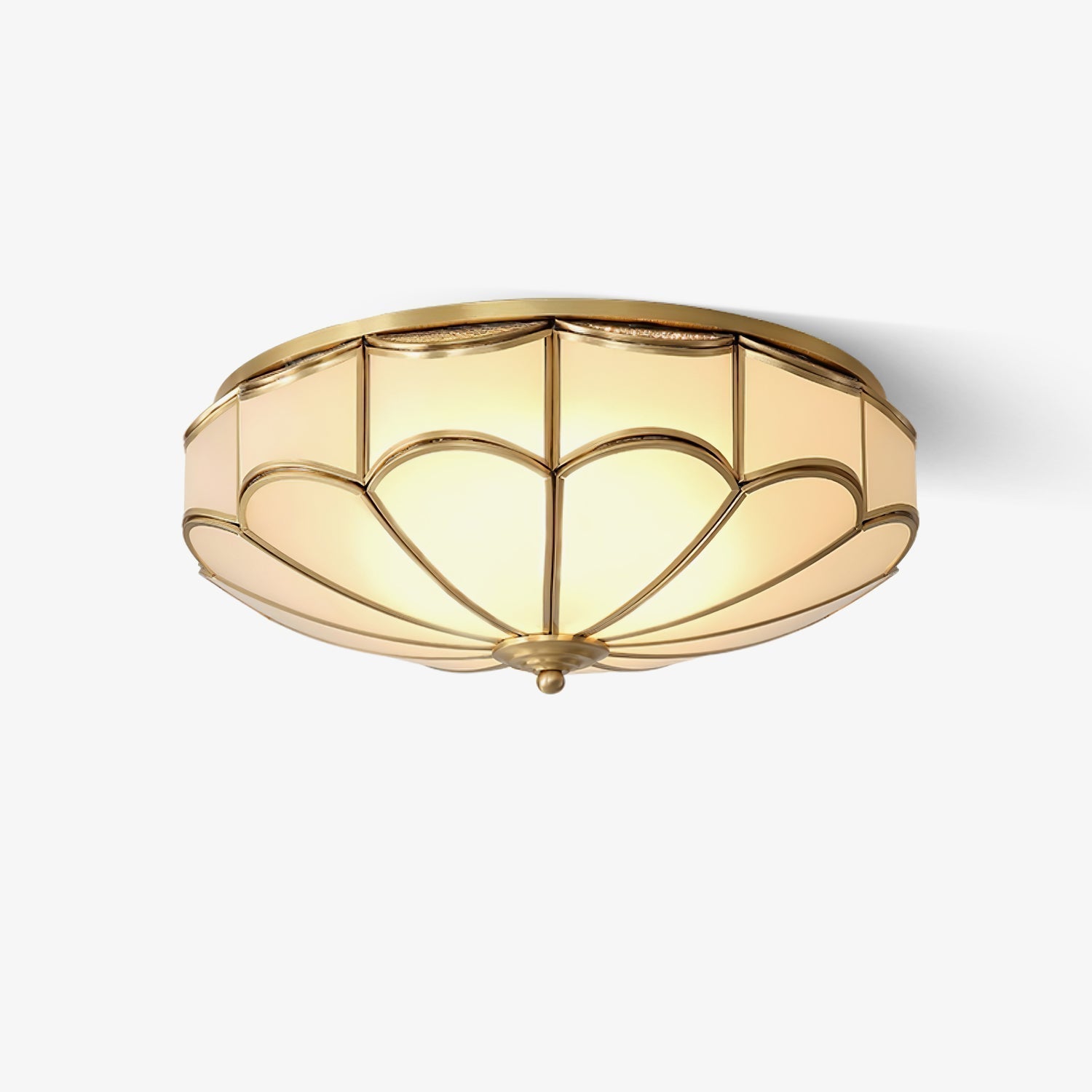 Evmarara Elegance Deckenleuchte aus Messing und Glas-Letslighting