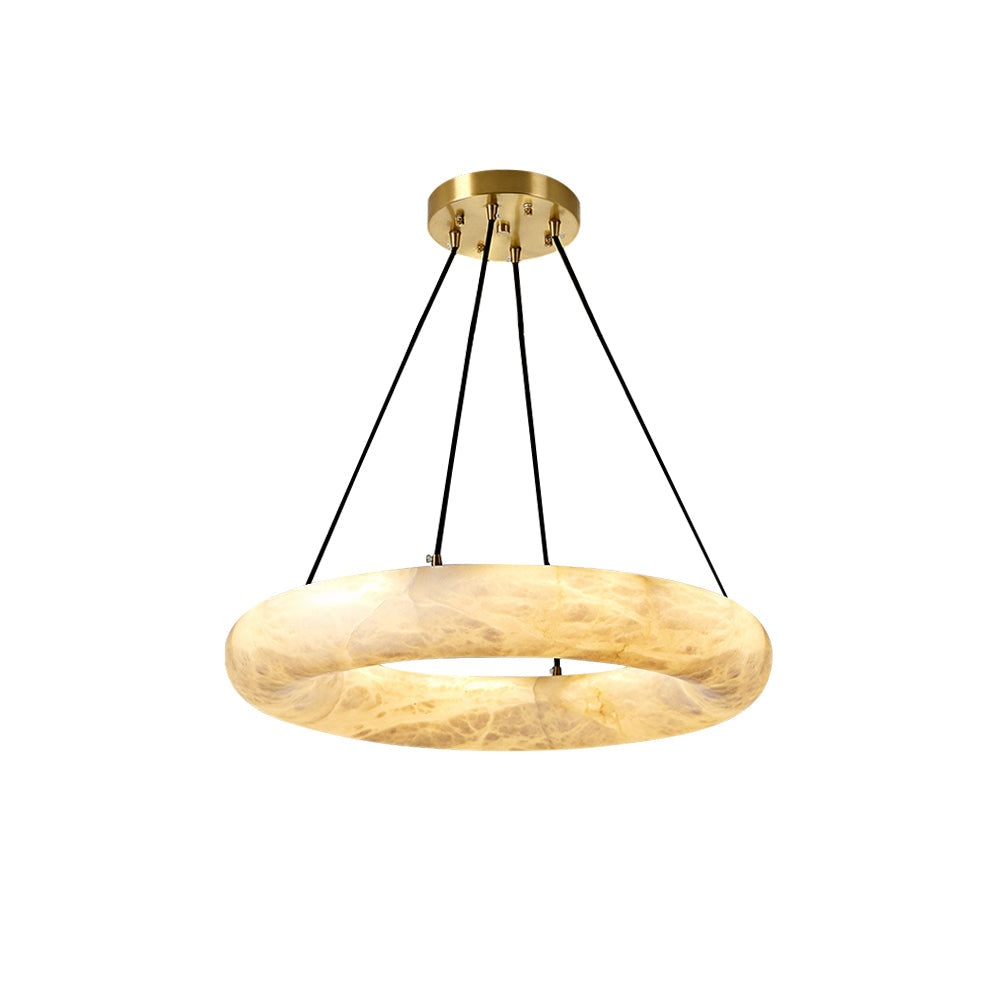 Alvynora Modern Minimalist Brass Alabaster Chandelier - Letslighting