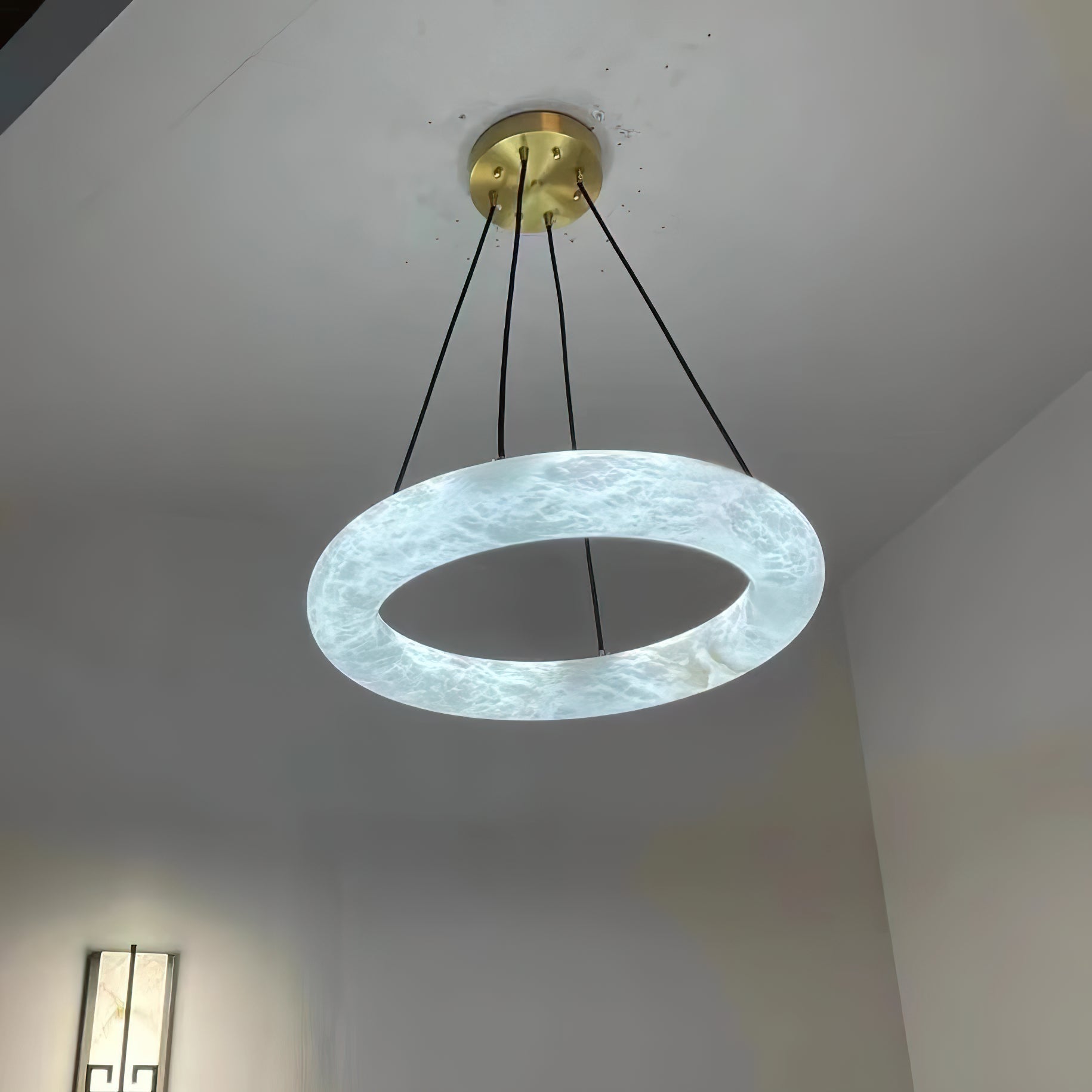 Alvynora Modern Minimalist Brass Alabaster Chandelier - Letslighting