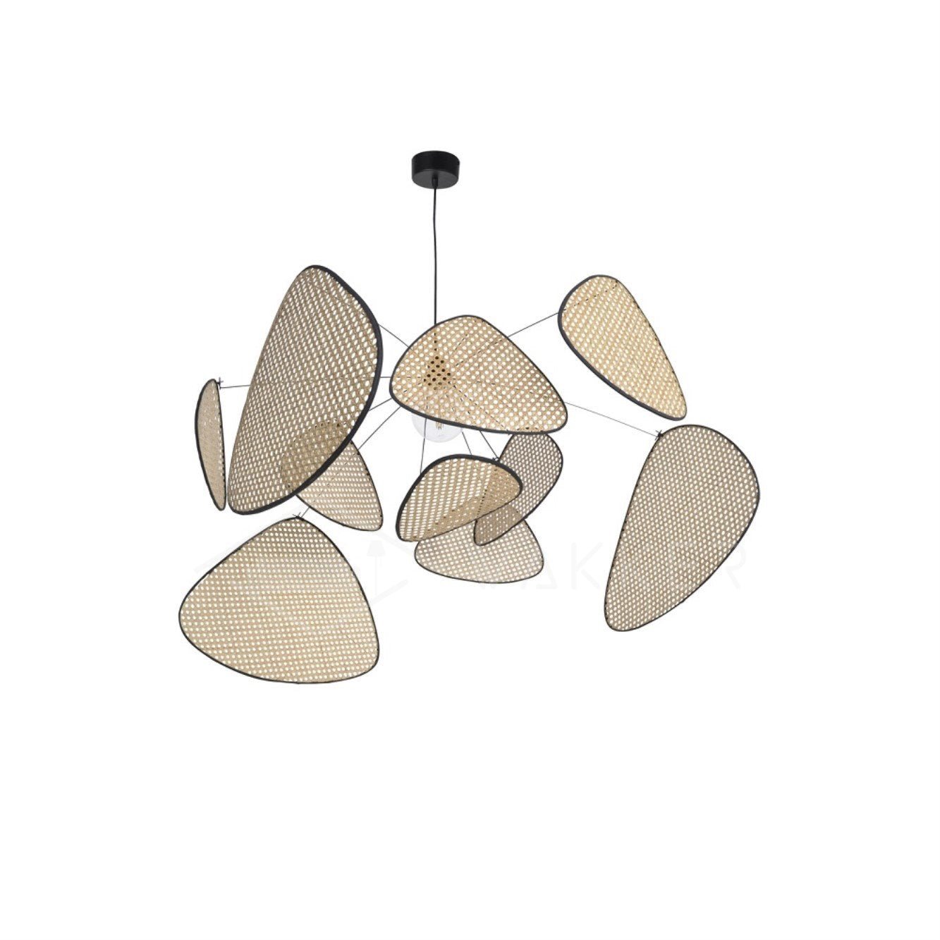 Lustra Kronleuchter Schirm Cannage Suspension Retro-Letslighting