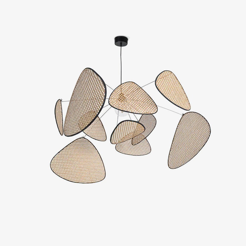 Lustra Kronleuchter Schirm Cannage Suspension Retro-Letslighting