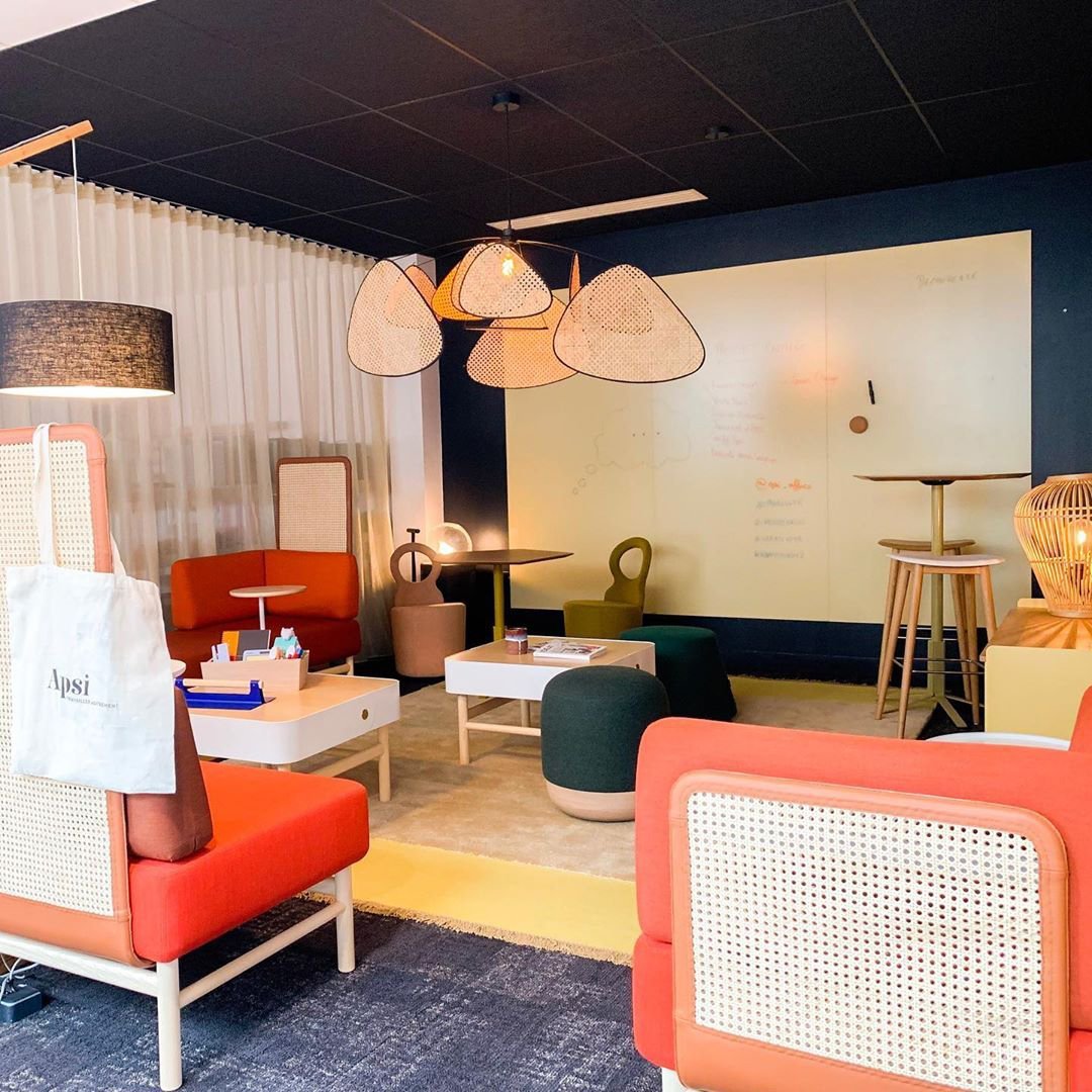 Lustra Kronleuchter Schirm Cannage Suspension Retro-Letslighting