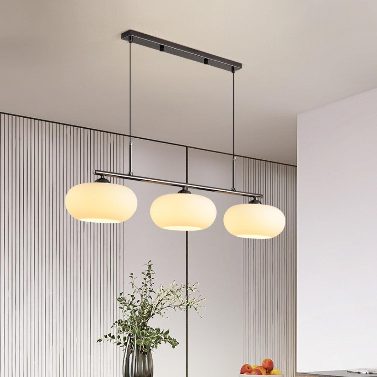 Lustra Pendelleuchte 3-Licht Kugelförmig Linear-Letslighting