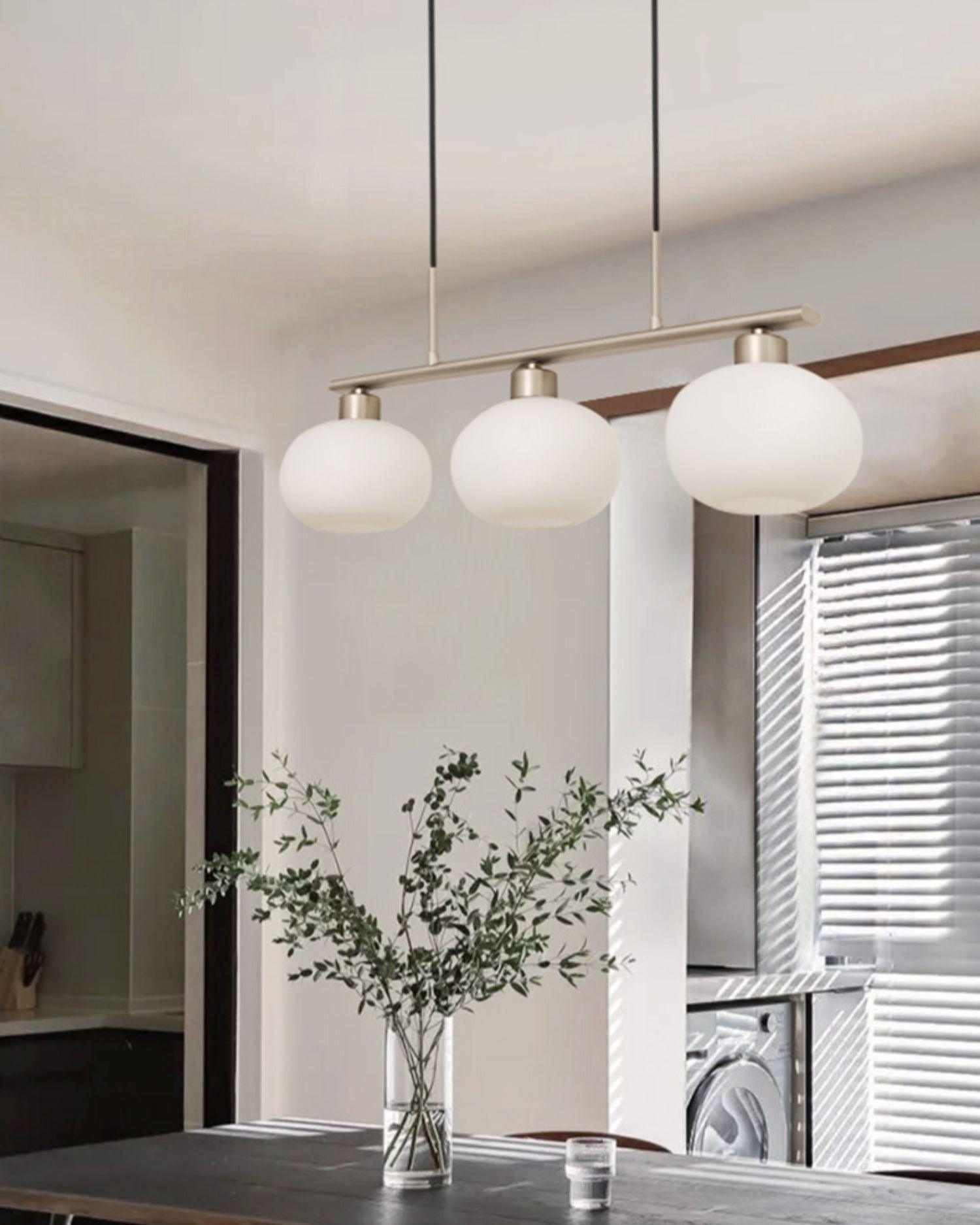 Lustra Pendelleuchte 3-Licht Kugelförmig Linear-Letslighting