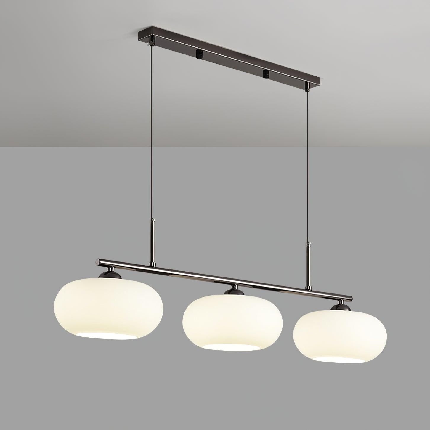 Candy Cremefarbene Cluster-Pendelleuchte 3-Flammig