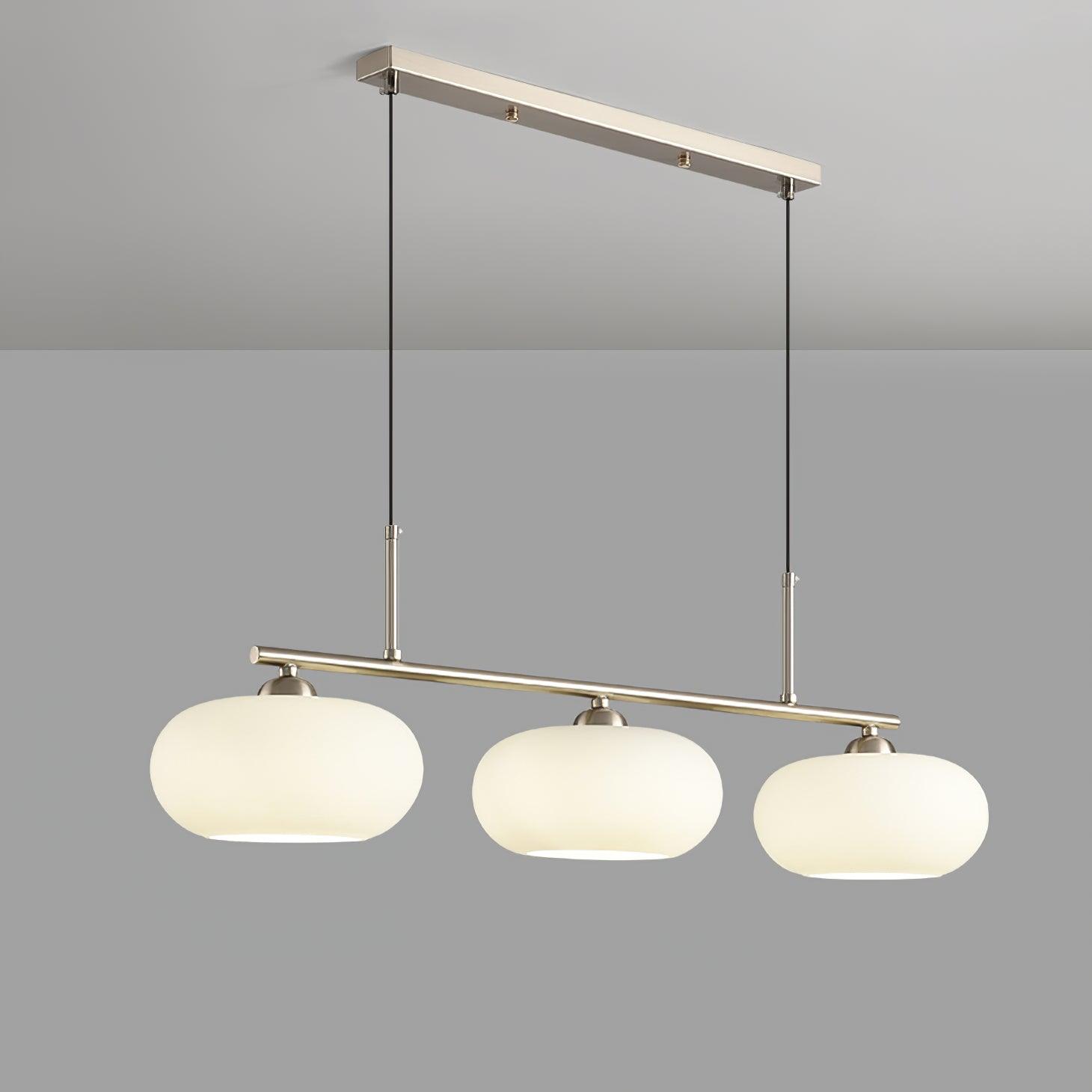 Candy Cremefarbene Cluster-Pendelleuchte 3-Flammig