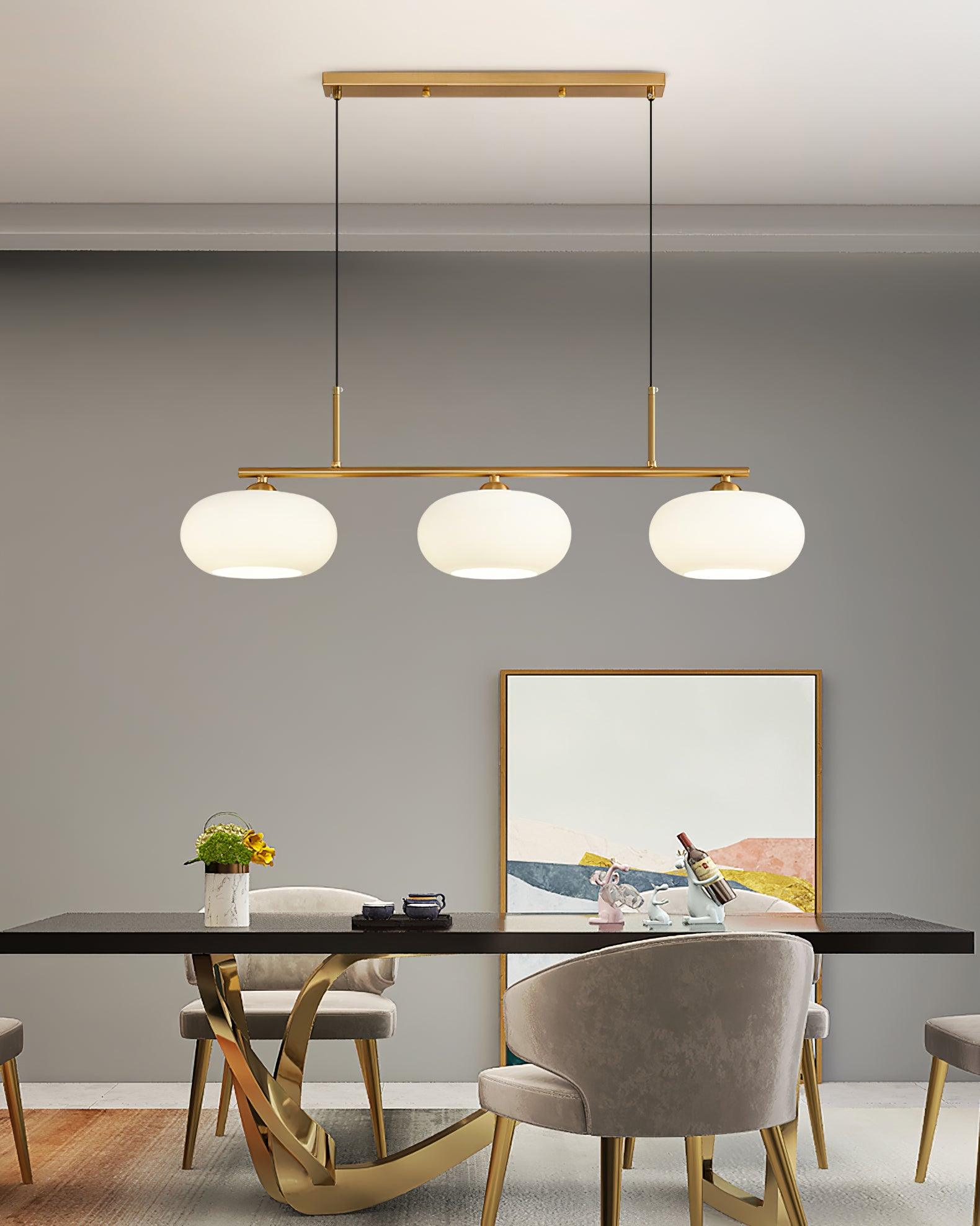 Lustra Pendelleuchte 3-Licht Kugelförmig Linear-Letslighting