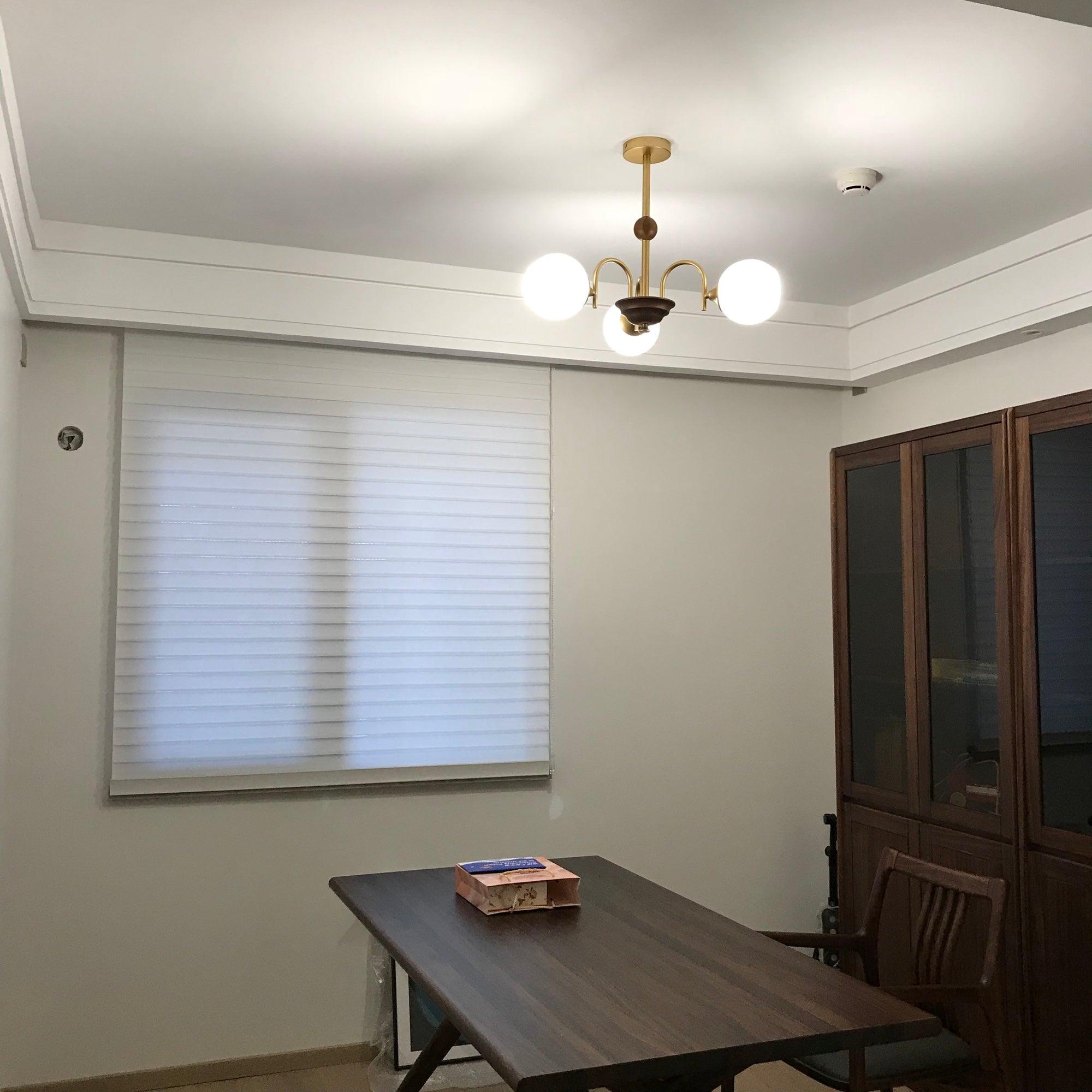 Lustra Kronleuchter Skulptural Glas Rippen mit Eisen-Letslighting