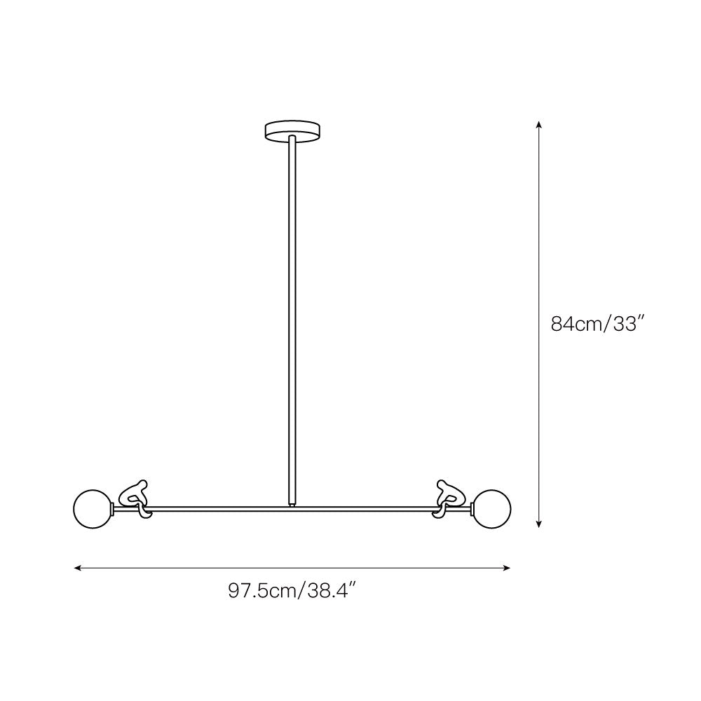 Zaveniel Messing Glas Pendelleuchte-Letslighting