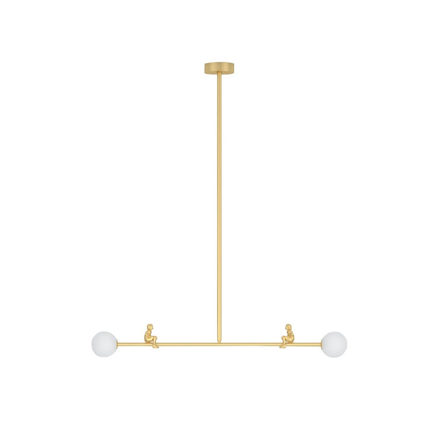 Zaveniel Messing Glas Pendelleuchte-Letslighting