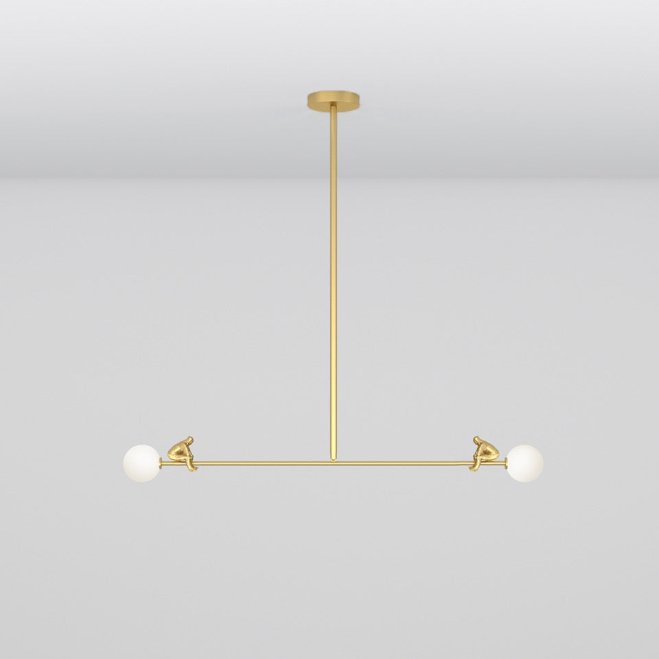 Zaveniel Messing Glas Pendelleuchte-Letslighting