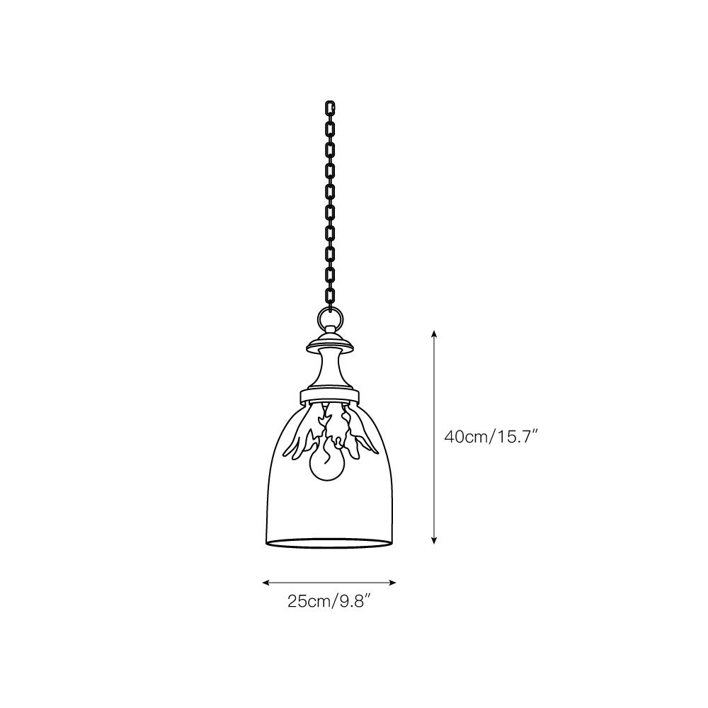 Nyrinaris Vintage Glas Pendelleuchte-Letslighting