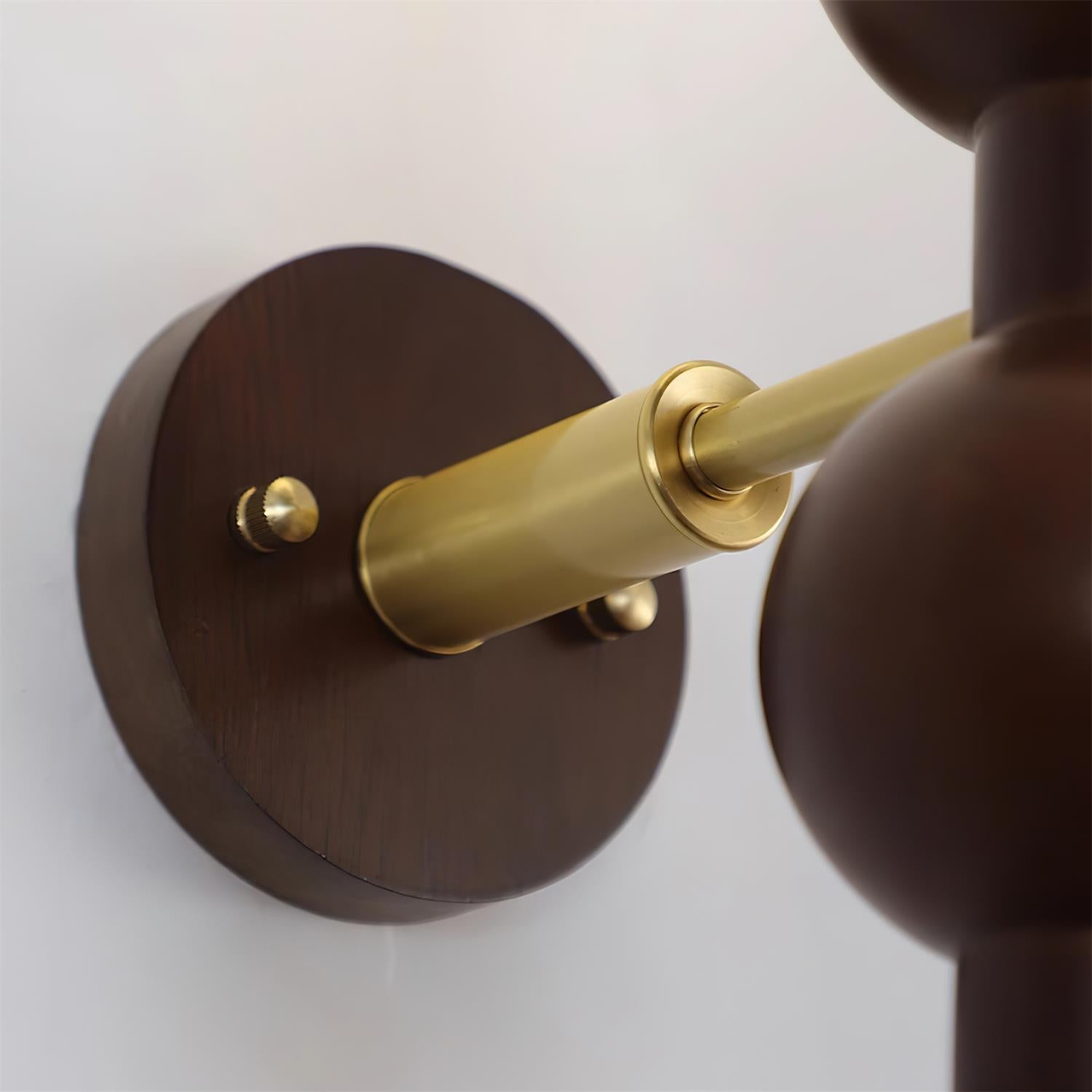 Wall Lamp Gourd in Metal Wood and Glass Modern Style - Letslighting