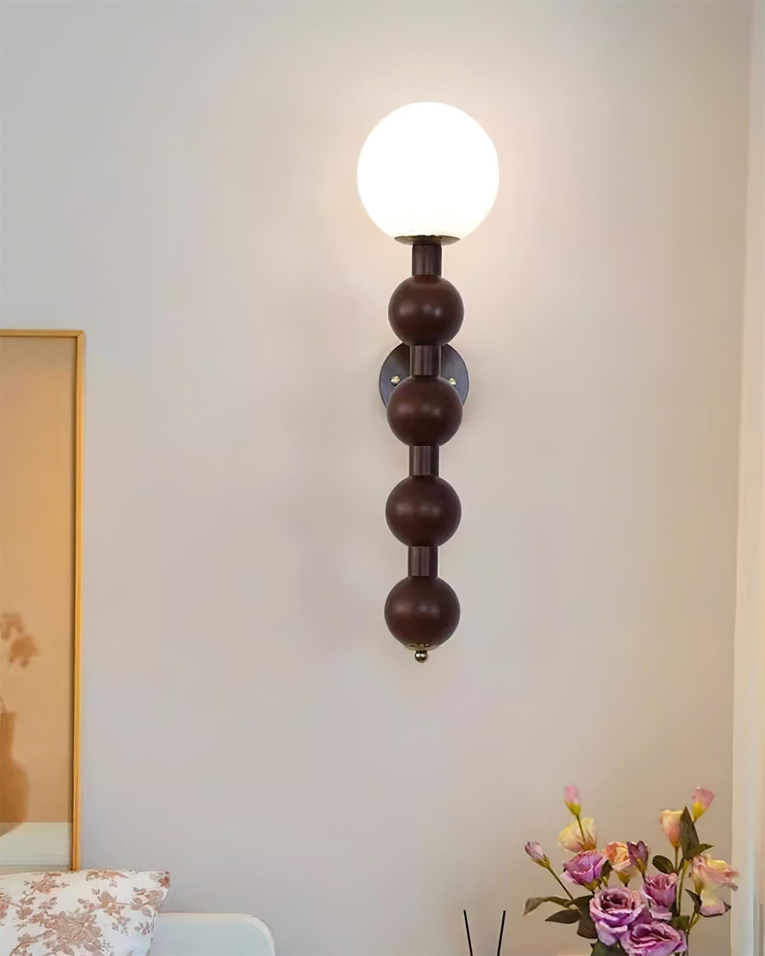 Wall Lamp Gourd in Metal Wood and Glass Modern Style - Letslighting