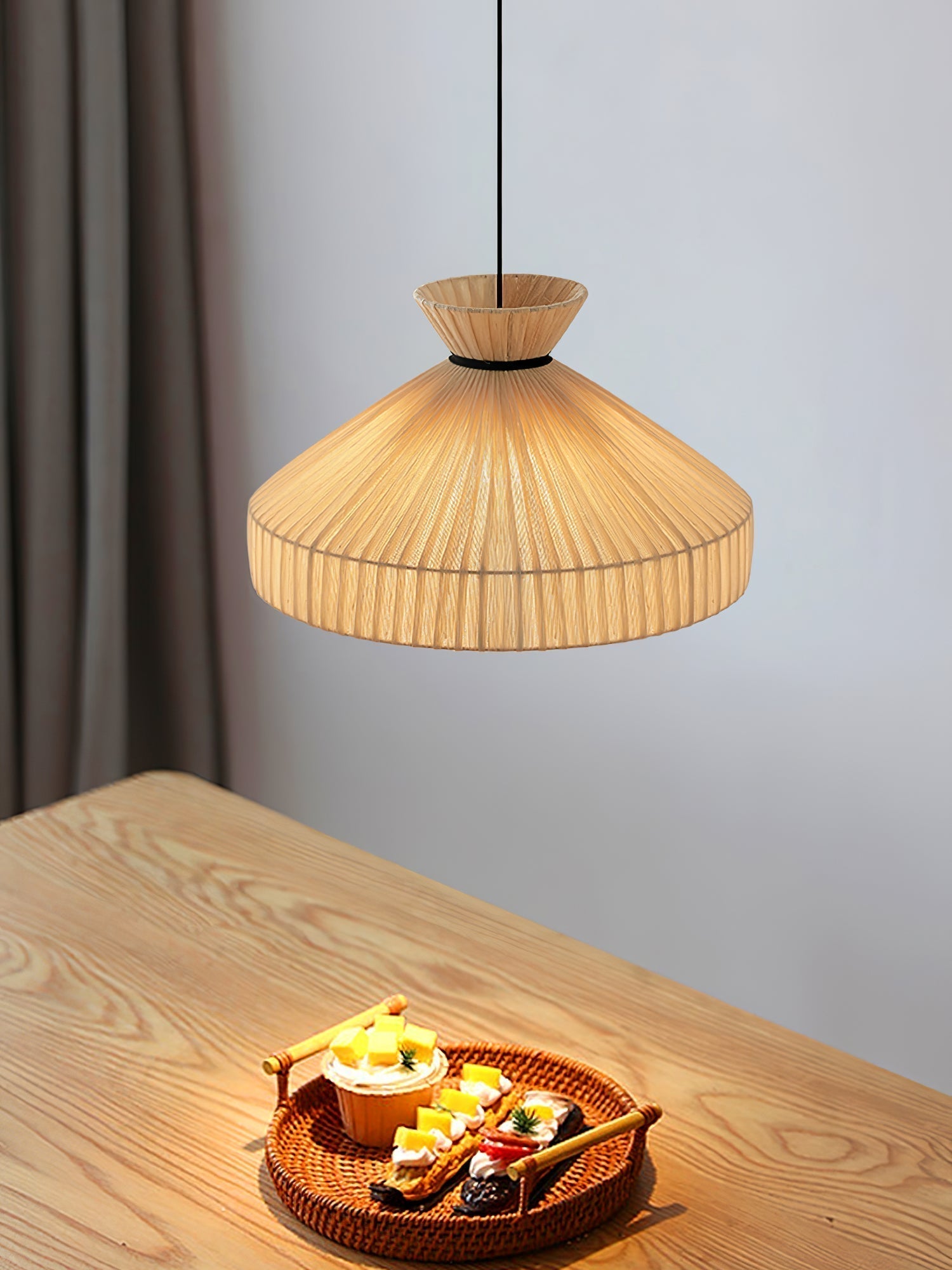 Cusoren Eleganz Gezeiten Stoff Pendelleuchte-Letslighting