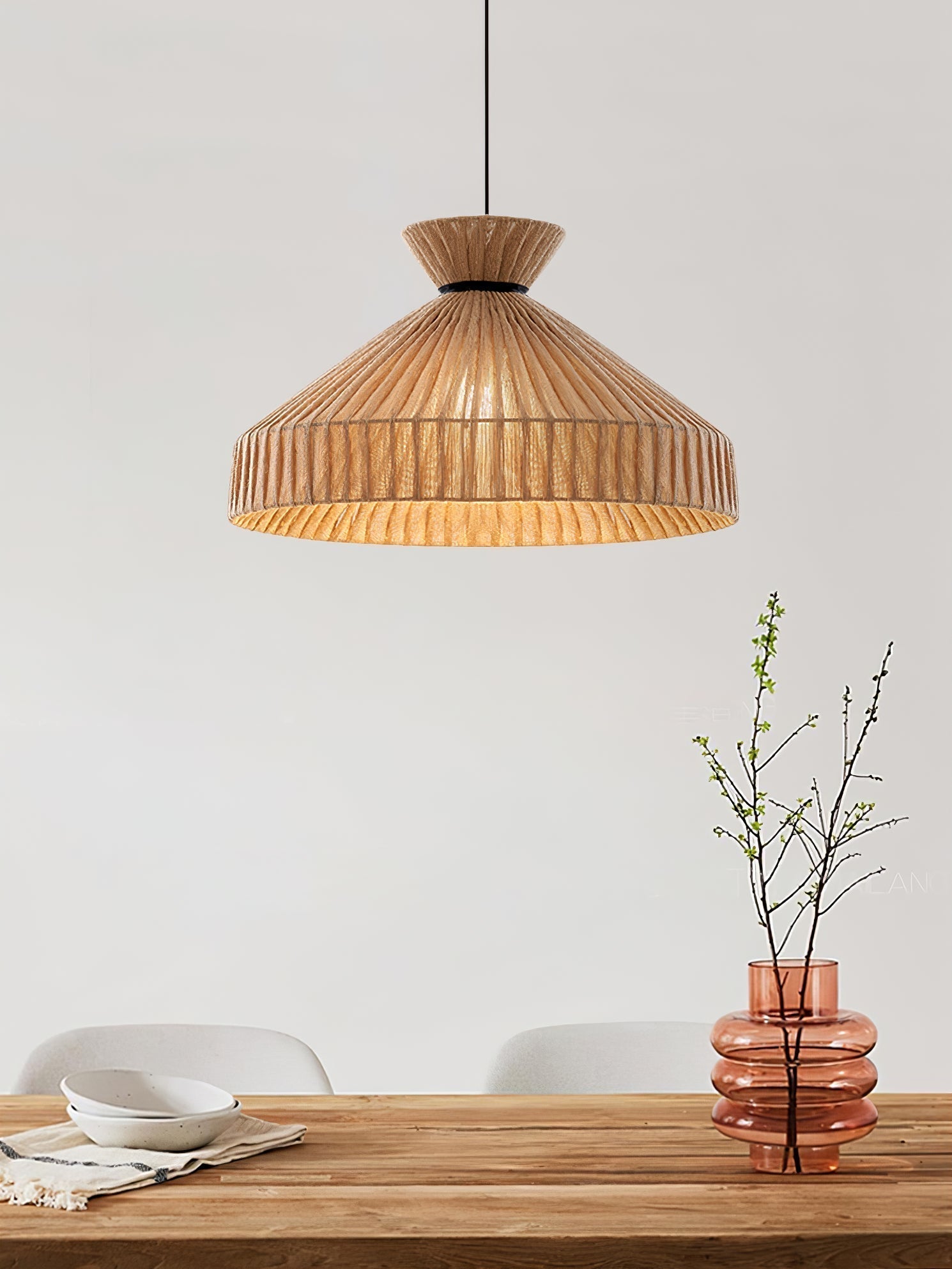 Cusoren Eleganz Gezeiten Stoff Pendelleuchte-Letslighting