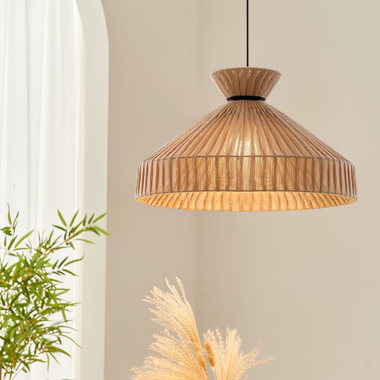 Cusoren Eleganz Gezeiten Stoff Pendelleuchte-Letslighting