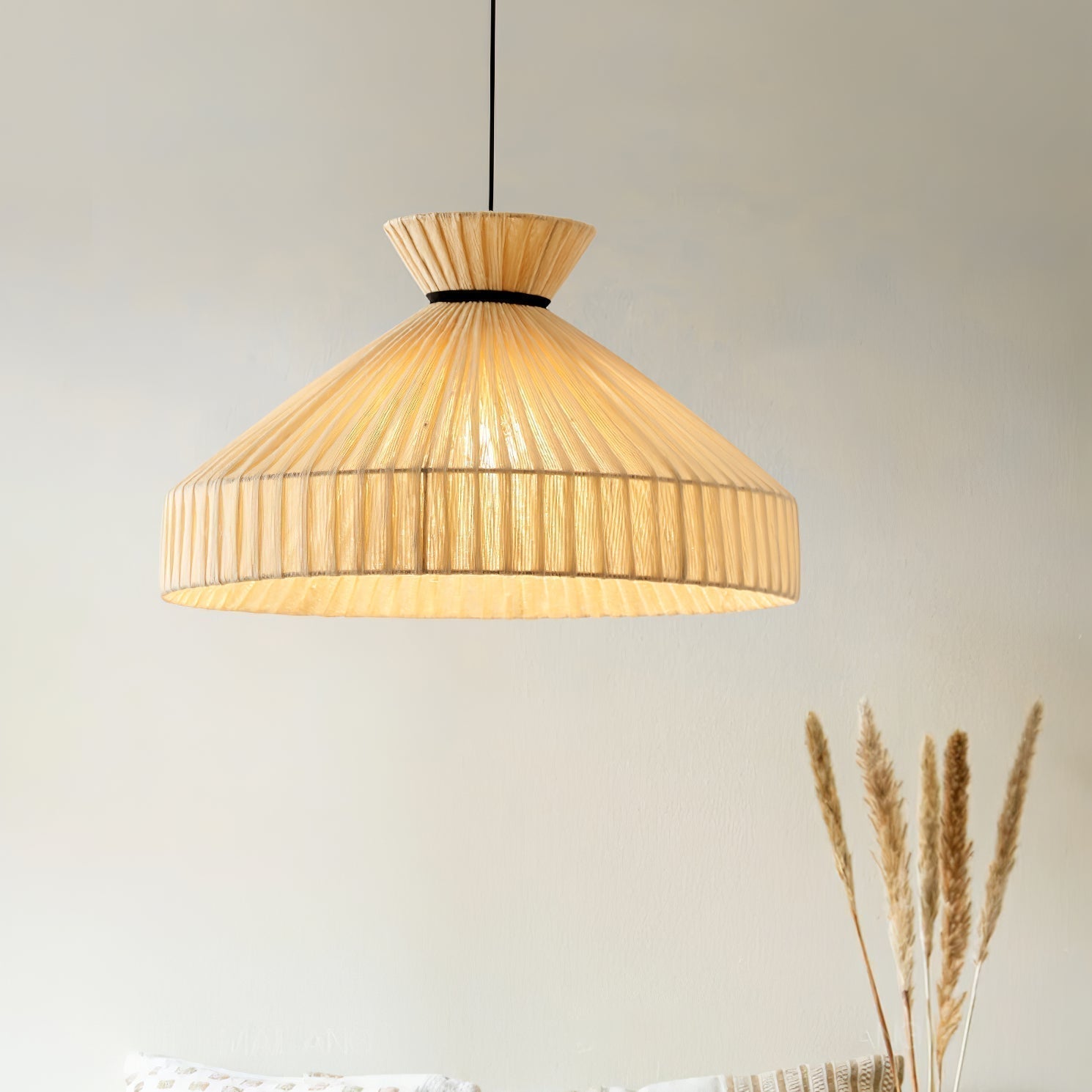 Cusoren Eleganz Gezeiten Stoff Pendelleuchte-Letslighting
