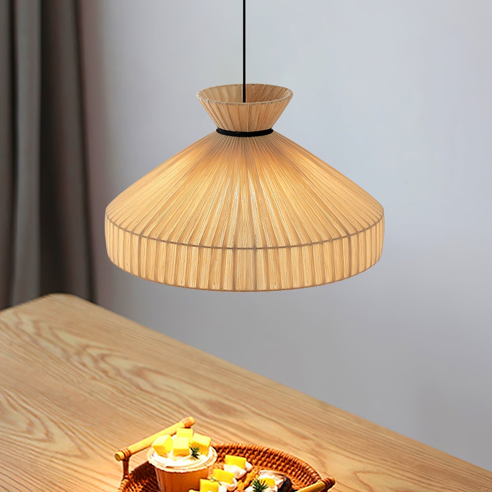 Cusoren Eleganz Gezeiten Stoff Pendelleuchte-Letslighting