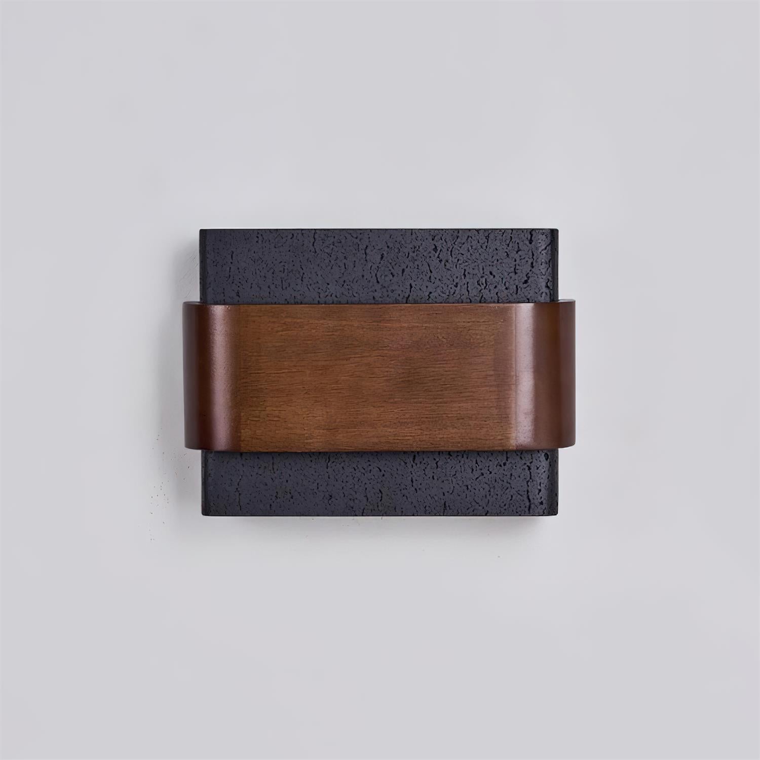 Ritta Travertine Wall Lamp Wood-finish Arc - Letslighting