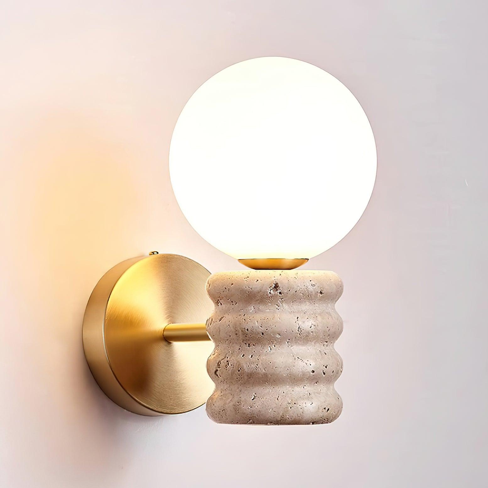 Calenne Wall Lamp Travertine - Letslighting