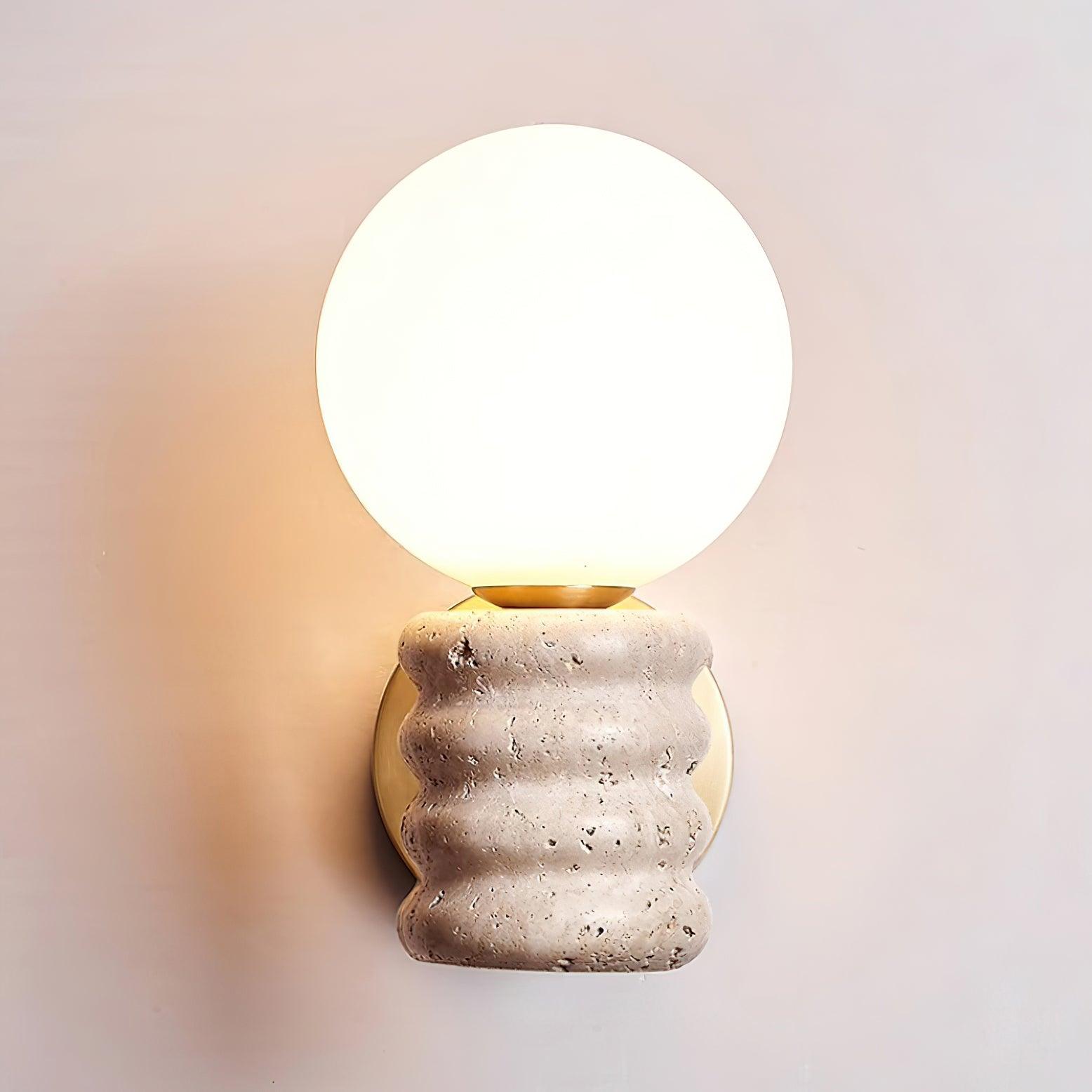 Calenne Wall Lamp Travertine - Letslighting
