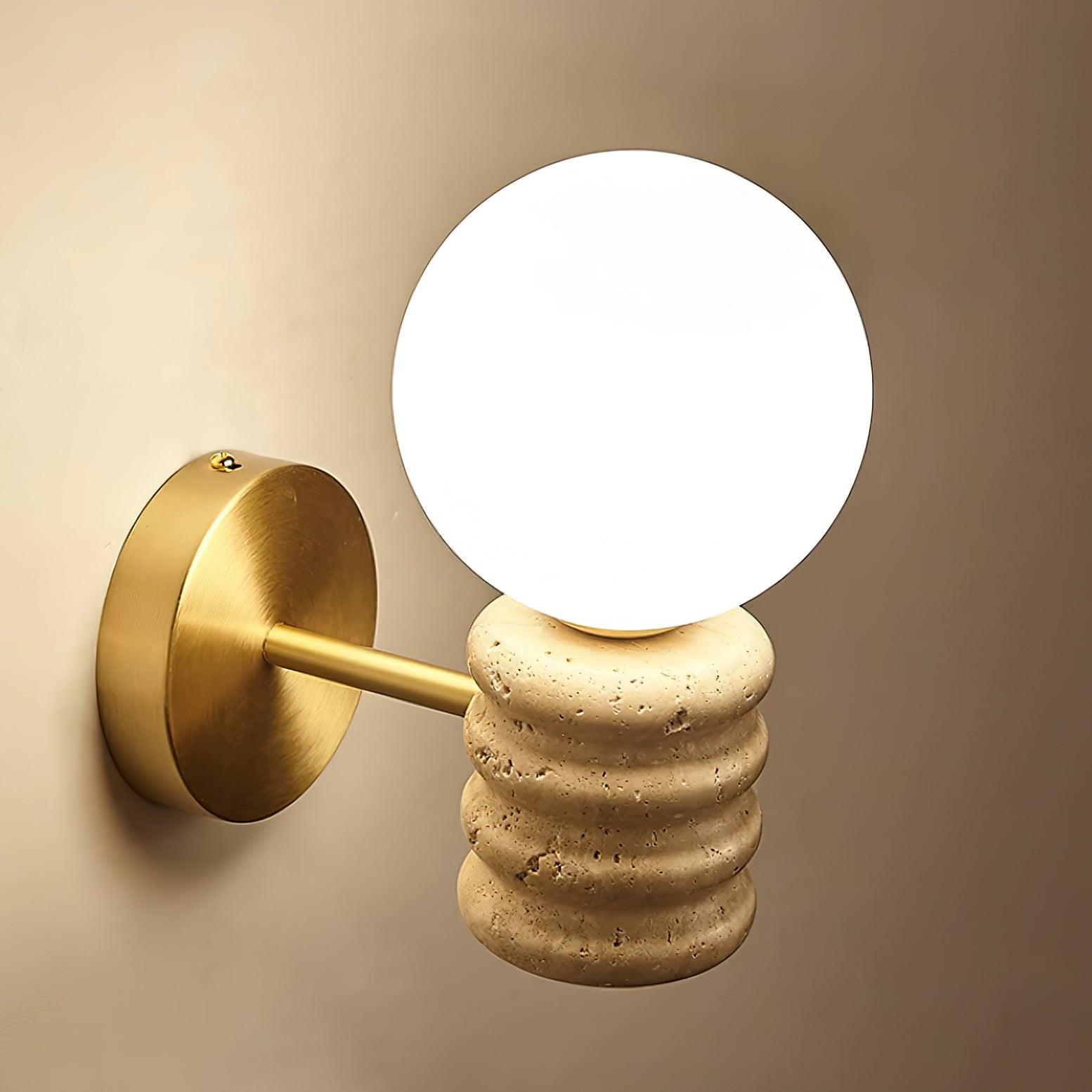 Calenne Wall Lamp Travertine - Letslighting