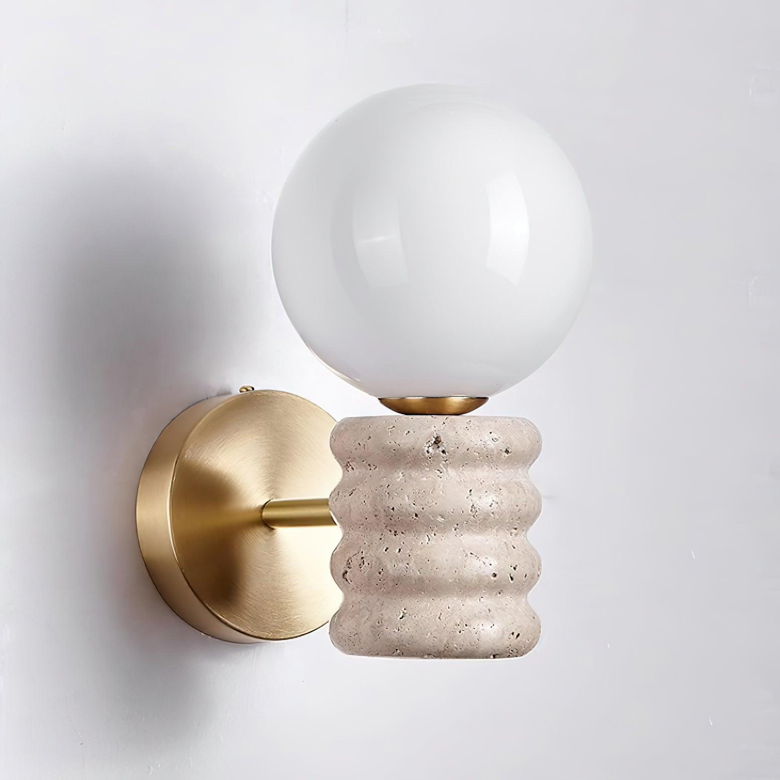 Calenne Wall Lamp Travertine - Letslighting