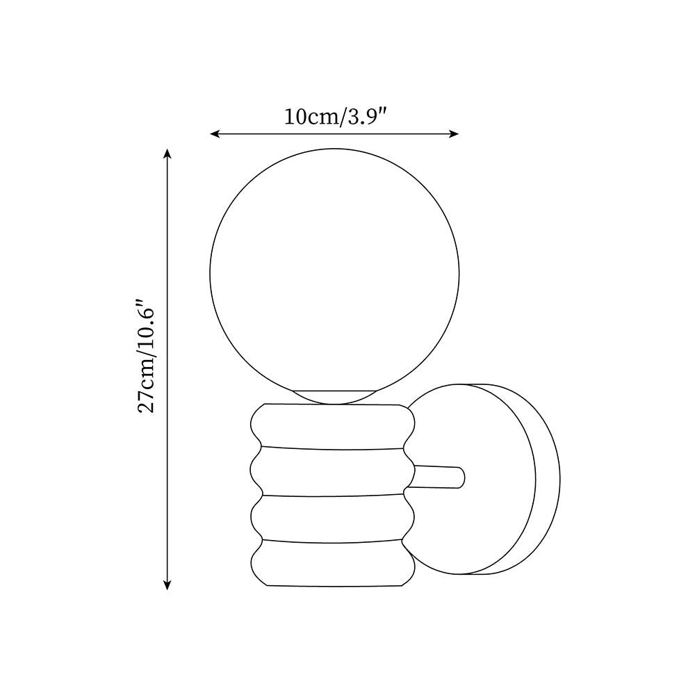 Calenne Wall Lamp Travertine - Letslighting