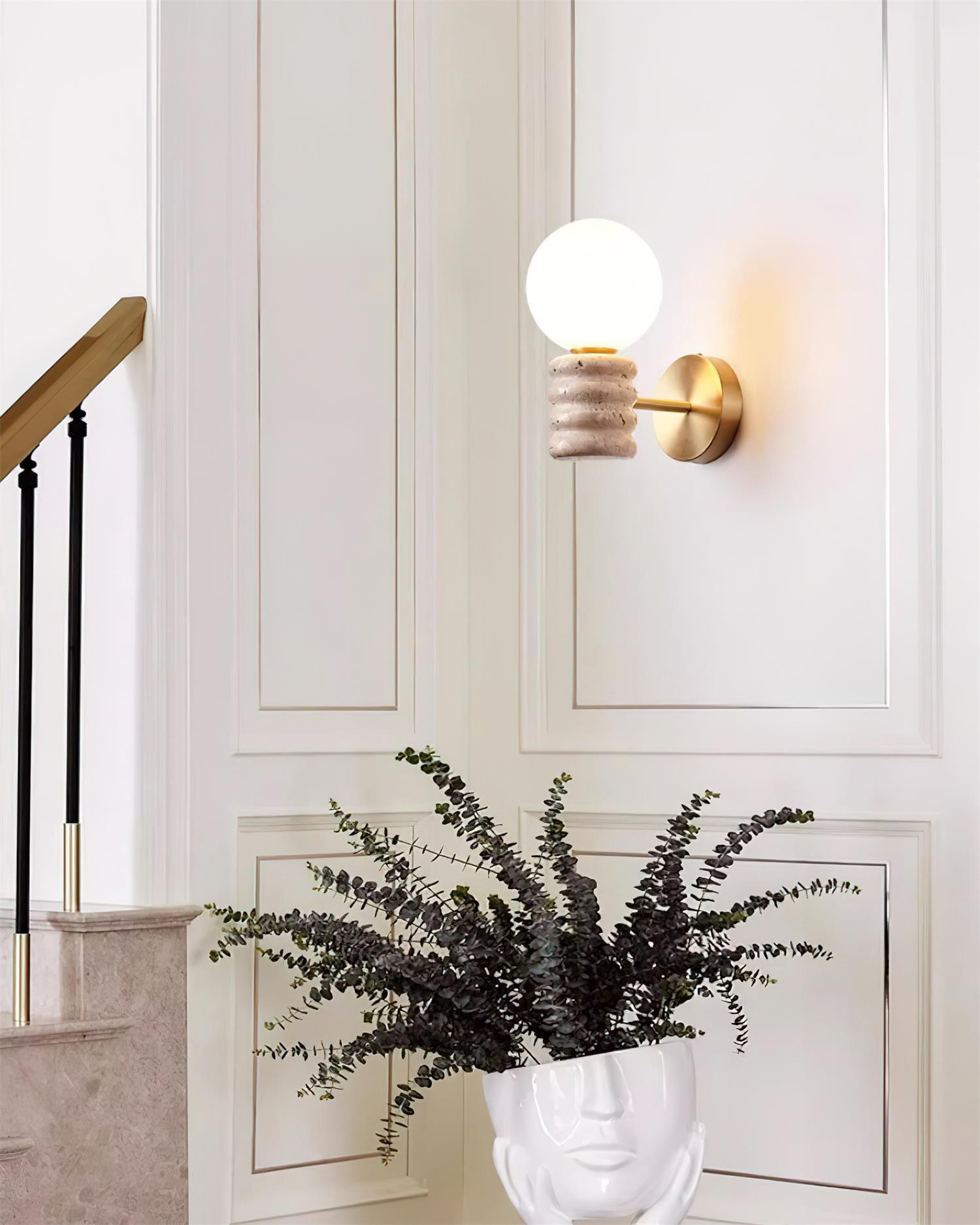 Calenne Travertin Wandleuchte-Letslighting