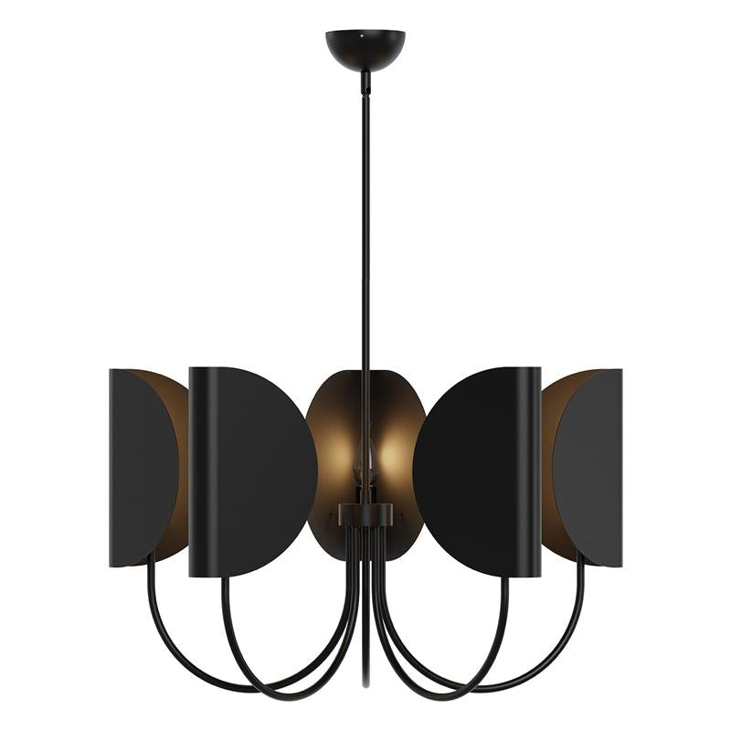 Unoryra Traditioneller Blatt Messing Stoff Kronleuchter-Letslighting