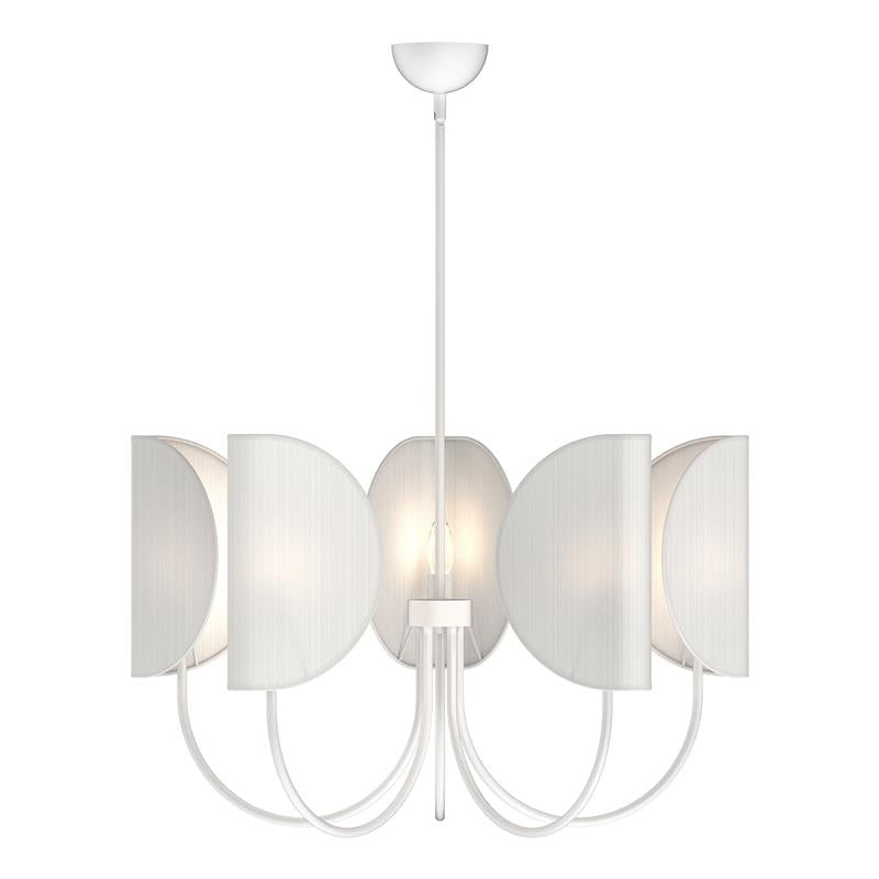 Unoryra Traditioneller Blatt Messing Stoff Kronleuchter-Letslighting