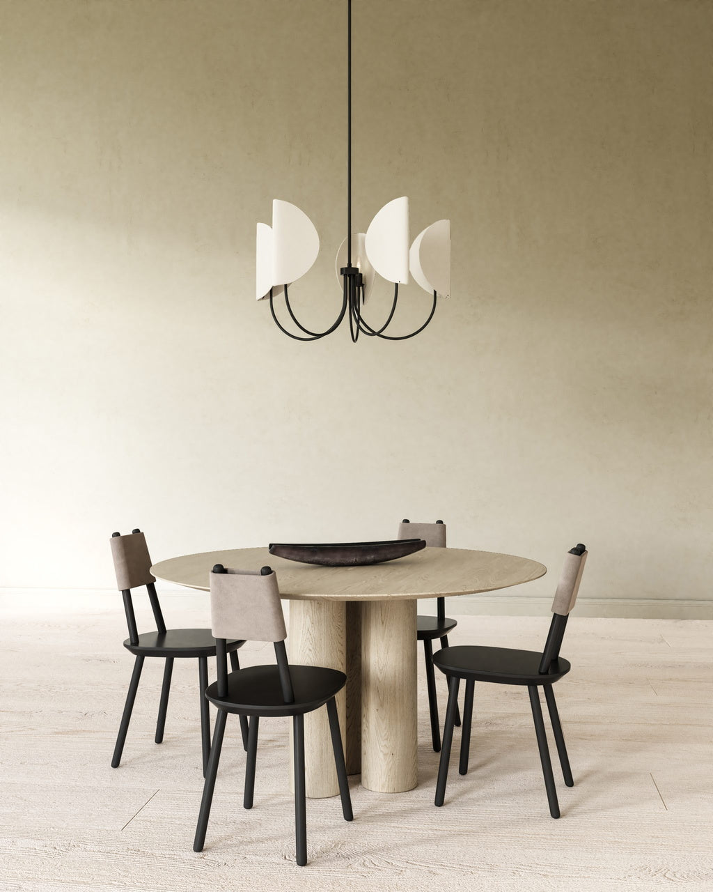 Unoryra Traditioneller Blatt Messing Stoff Kronleuchter-Letslighting
