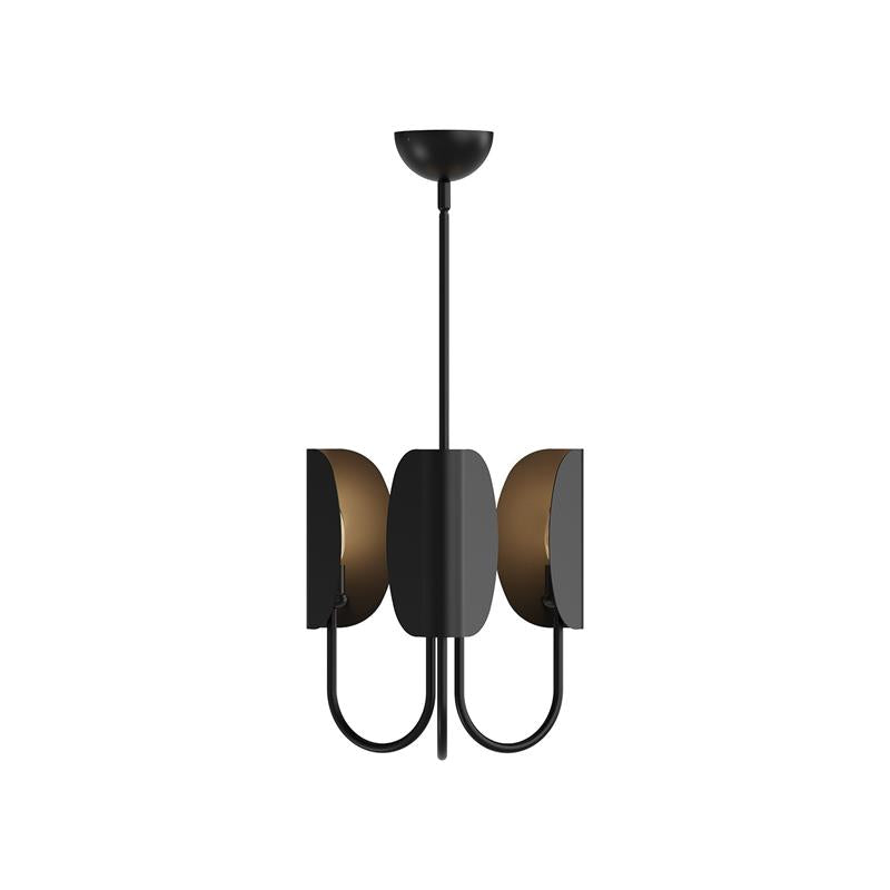 Unoryra Traditioneller Blatt Messing Stoff Kronleuchter-Letslighting