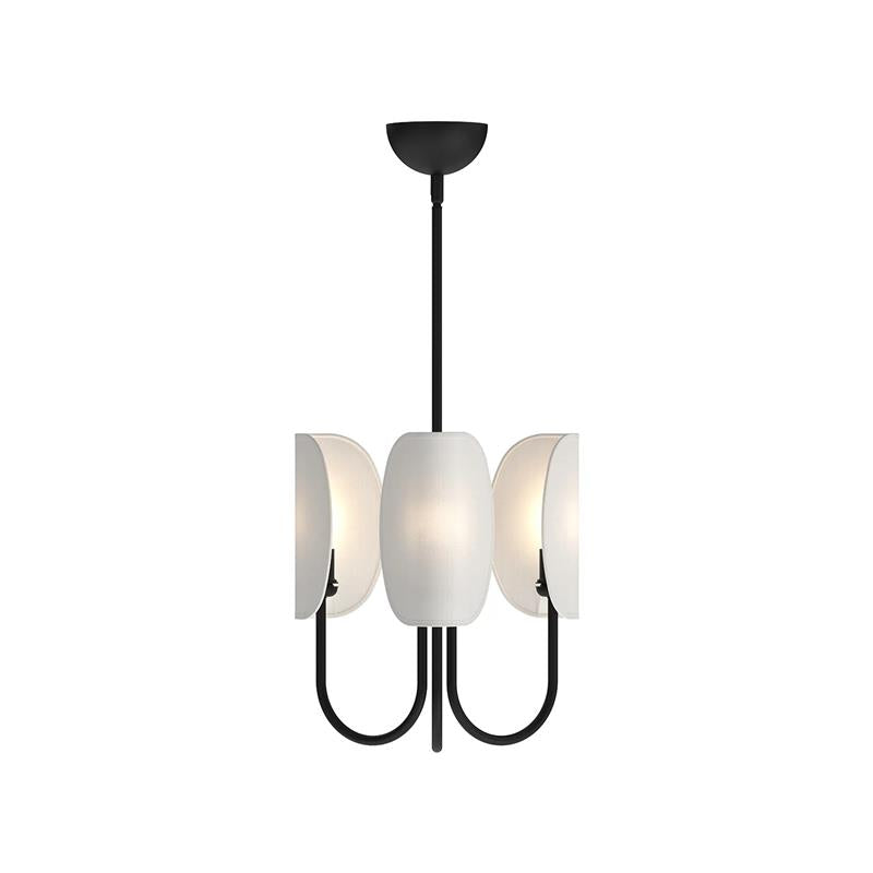 Unoryra Traditioneller Blatt Messing Stoff Kronleuchter-Letslighting